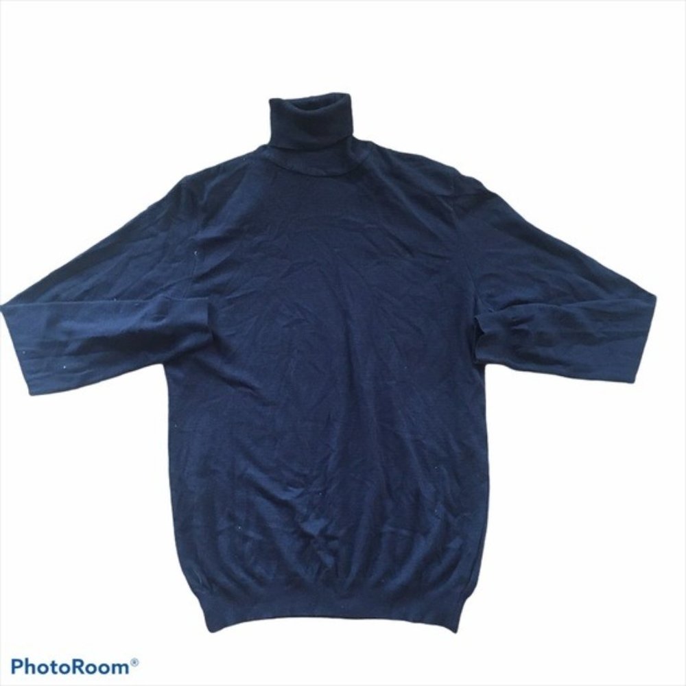 ASOS Pull & Bear Men's Turtleneck Blue Sweater